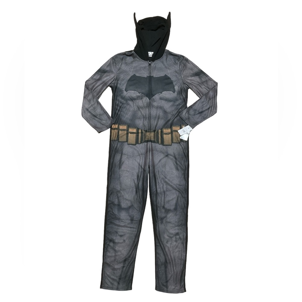 DC Comics Batman V Superman Hooded Union Suit Costume Cosplay Halloween Pajama M